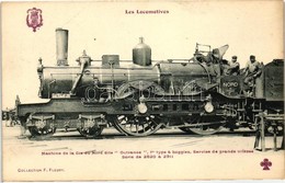 ** T2/T3 Les Locomotives, Machine De La Cie Du Nord 'Outrance', 1er Type A Boggies, Service De Grande Vitesse, Serie De  - Non Classificati