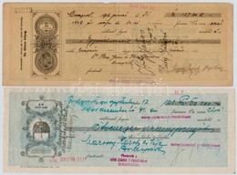 Budapest 1906-1943. 10db-os Váltó Tétel, Közte Egy Kitöltetlen Darab, Bélyegzésekkel, Okmánybélyegekkel T:I--III - Unclassified