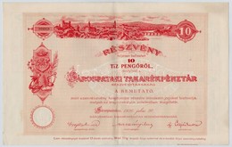 Sárospatak 1926. 'Sárospataki Takarékpénztár' Részvény 10P-r?l, Szelvényekkel és Szárazpecséttel T:II - Unclassified