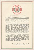 ~1930. A Magyar Bank és Kereskedelmi R.T. Tájékoztatója Az 'Új Vöröskereszt-Sorsjegyek' Jegyzésével Kapcsolatban (2x) T: - Non Classificati