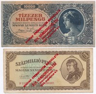 1946. 100.000.000P 'Magyar Éremgy?jt?k Egyesülete XIX. Vándorgy?lése Sátoraljaújhely 1989. Augusztus 4-6.' Felülbélyegzé - Zonder Classificatie