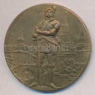 1938. 'Magyar Vívószövetség' Kétoldalas Br Díjérem, Hátoldalán Gravírozva 'BUDAPEST SZÉKESF?VÁROS III. OSZT. KARDCSAPAT  - Zonder Classificatie