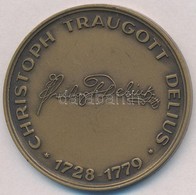 1972. 'Christoph Traugott Delius 1728-1779 / Országos Magyar Bányászati és Kohászati Egyesület' Br Emlékérem (50mm) T:2 - Ohne Zuordnung