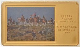 2014. 'A Magyar Festészet Remekm?vei / Feszty Árpád 1856-1914 / A Magyarok Bejövetele 1894' Aranyozott, Multicolor Cu Em - Zonder Classificatie