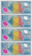 Románia 2000. 2000L (4x) Közte Három Sorszámkövet? T:I,I-
Romania 2000. 2000 Lei (4x) Including Three Sequential Serials - Non Classés