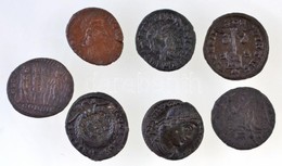 Római Birodalom 7db-os Vegyes Rézpénz Tétel, Közte Aquileia / I. Licinius 320. AE Follis (2,2g) + Siscia / I. Valentinia - Non Classés