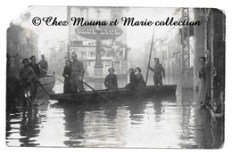 AVIGNON 4 JANVIER 1936 - INONDATIONS - 7 EME GENIE RUE CARRETERIE QUARTIER BELLE CROIX - VAUCLUSE CARTE PHOTO - Characters