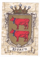 Belle CP Illustrée Blason Béarn, Années 1950 - Genealogia