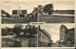 41243787 Belgern Elbe, Markt, Ritterstrasse, Elbfaehre - Belgern