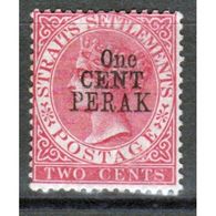 Malaysian State Perak 1887 One Cent Victorian Definitive Stamp. - Perak