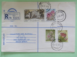 South Africa 1980 Registered Cover To Bergvliet - Protea Flowers - Stellenbosch University - Brieven En Documenten