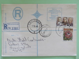South Africa 1981 Registered Cover To Eppingdust - Flower - Paul Kruger - Brieven En Documenten