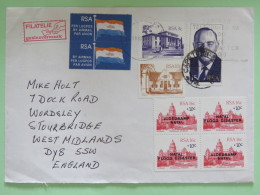 South Africa 1988 Cover To England - Buildings - Natal Flood Disaster Overprint - Covers & Documents