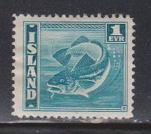 ICELAND Scott # 217 MH - Codfish - Unused Stamps