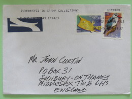 South Africa 2004 Cover To England - Fish - Bird - Lettres & Documents