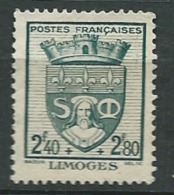 France     - Yvert N°  560  (*)     - Pa 12027 - 1941-66 Armoiries Et Blasons