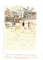 CPA... MAURICE UTRILLO..PARIS COMMUNE LIBRE DE MONTMARTRE LE MOULIN DE LA GALETTE 1928... PUB LABORATOIRE..TBE..SCAN - Utrillo