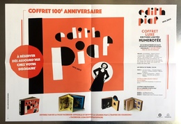 PLAN MEDIA BON DE PRECO AFFICHE PLIEE FORMAT 60X40 EDITH PIAF 1915/2015 TRES BON ETAT RARE - Affiches & Posters