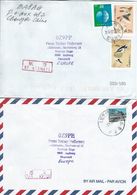 China  Airmail  .2  Covers Sent To Denmark.  H-1330 - Poste Aérienne