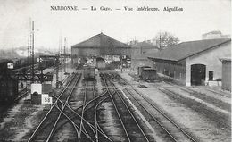 11)  NARBONNE  - La Gare  - Vue Intérieure  - Aiguilles - Narbonne