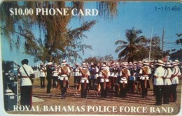 Bahamas $10 Police Band Black Number ( No Box ) - Bahama's