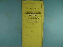 Acte Notarié 1856 Vente Par Tellier De Virelles à Coulonval De Vaulx /14/ - Manuscripts