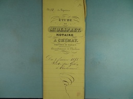 Acte Notarié 1856 Vente Par Gobin De Virelles à Coulonval De Vaulx /15/ - Manuscripts