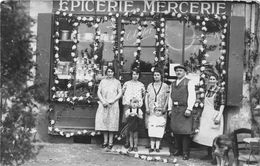 02-CHAUNY-CARTE PHOTO- EPICERIE- MERCERIE - Chauny