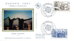 EUROPA CEPT FRANCE 1987 FDC N° YVERT 2471/72 - 1987