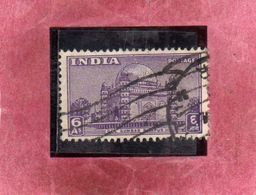 INDIA INDE 1949 Tomb Of Muhammad Adil Shah, Bijapur TOMBA 6a USATO USED OBLITERE' - Used Stamps