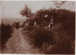 Photo Originale Années 20 Ardèche Vernosc Les Annonay Le Chemin Creux - Lieux