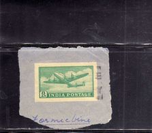 INDIA INDE 1947 FOUR MOTOR PLANE AEREO QUADRIMOTORE 8a USATO USED OBLITERE' - Used Stamps