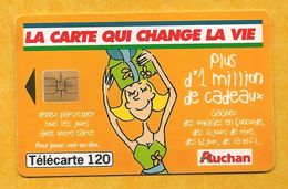 Télécarte 120 Unités - Auchan - La Carte Qui Change La Vie - 1999 - 1999