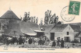 CARTE POSTALE 94 LE PLESSIS TREVISE VILLIERS SUR MARNE LA FERME DES BORDES VUE RUSTIQUE VOYAGEE - Le Plessis Trevise