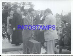 92273 PARAGUAY HELP POLITICA PRESIDENTE MORINIGO & MILITARY DISCURSO PHOTO NO POSTAL POSTCARD - Paraguay