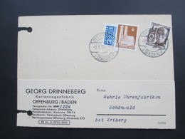 All. Besetzung Franz. Zone MiF Mit Bauten Und Notopfer 2.1.1950. Georg Drinneberg Kartonagenfabrik - Other & Unclassified