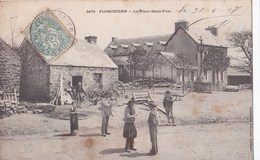 Carte 1905 PLOMODIERN / LA PLACE SAINT YVES - Plomodiern