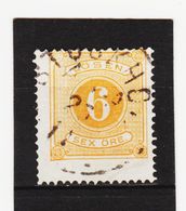 AUA458 SCHWEDEN 1874 Michl 4A PORTO Gez.14 Gestempelt ZÄHNUNG Und STEMPEL SIEHE ABBILDUNG - Postage Due