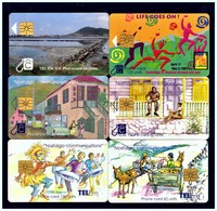 St. MAARTEN: 6 Chip Cards Used - Antilles (Netherlands)