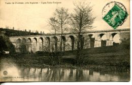 N°61155 -cpa Viaduc De Chabenat Près Argences -ligne Paris Toulouse- - Ouvrages D'Art