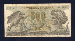 Banconota Italia - 500 Lire Aretusa 20/10/1967 - 500 Liras