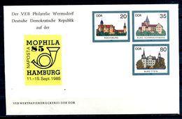 REPUBLIQUE DEMOCRATIQUE ALLEMANDE - Ganzsache Michel U2 Mit Privatzudruck (MOPHILA 85 HAMBURG) - Private Covers - Mint