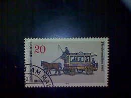 Germany (Berlin), Scott #9N335, Used(o), 1973, Berlin Public Transport, 1907 Street Car, 20pf, Multicolored - Other & Unclassified