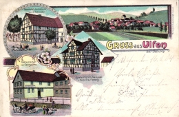 Sontra - Ulfen, Farb-Litho Mit Drei Gaststätten Und Posthilfsstelle, 1904 - Sontra