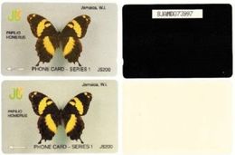 JAMAICA - GPT Papilio Homerus Test Sample Card, White Back, No Notched - Giamaica