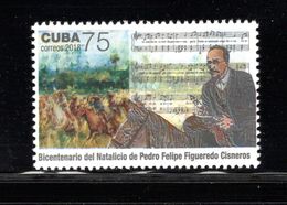 Cuba 2018 C18-04 Perucho Figueredo.Musician. Writer Of The National Anthem MNH - Nuevos
