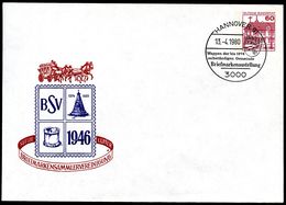Bund PU115 B2/027 Privat-Umschlag POSTKUTSCHE HANNOVER 1980 - Enveloppes Privées - Oblitérées