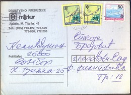 YUGOSLAVIA - JUGOSLAVIA - INFLATION PERIOD - Correspondence Chess Card - 1993 - Briefe U. Dokumente