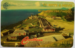 St Kitts And Nevis Cable And Wireless  55CSKA  EC$10  " Brimstone Hill Fort (New Logo) " - St. Kitts En Nevis