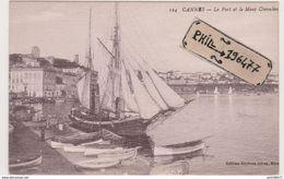 06 Cannes - Cpa / Le Port Et Le Mont Chevalier. - Cannes